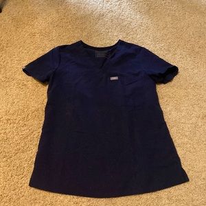 Figs Technical Top Navy